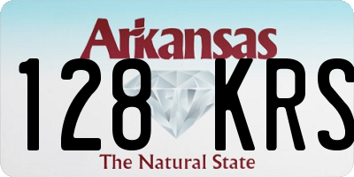 AR license plate 128KRS