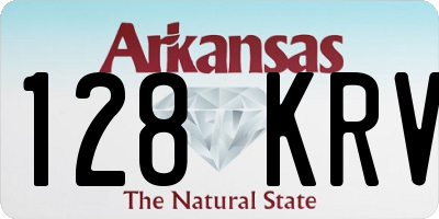 AR license plate 128KRV