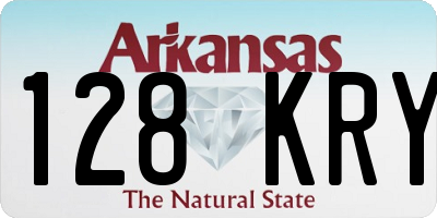 AR license plate 128KRY