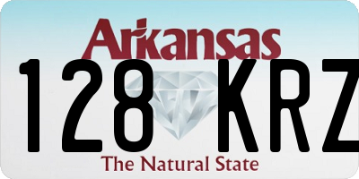 AR license plate 128KRZ