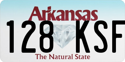 AR license plate 128KSF