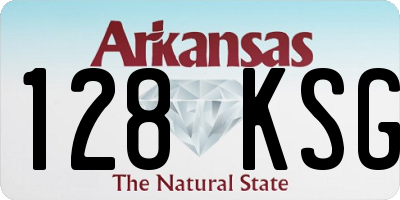 AR license plate 128KSG