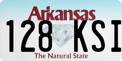 AR license plate 128KSI