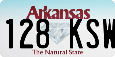 AR license plate 128KSW