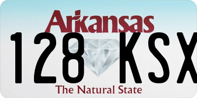 AR license plate 128KSX