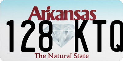 AR license plate 128KTQ