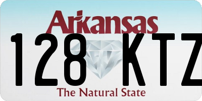 AR license plate 128KTZ