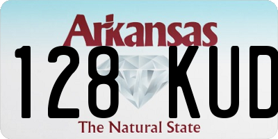 AR license plate 128KUD