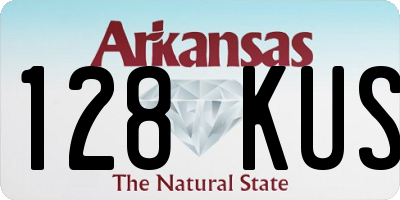 AR license plate 128KUS