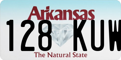 AR license plate 128KUW