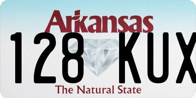 AR license plate 128KUX
