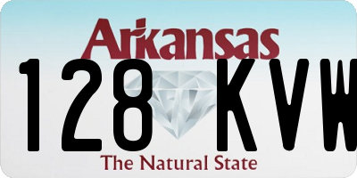 AR license plate 128KVW