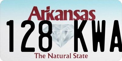 AR license plate 128KWA
