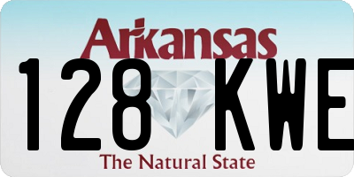AR license plate 128KWE