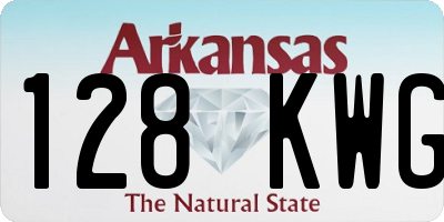 AR license plate 128KWG
