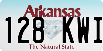 AR license plate 128KWI