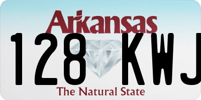AR license plate 128KWJ