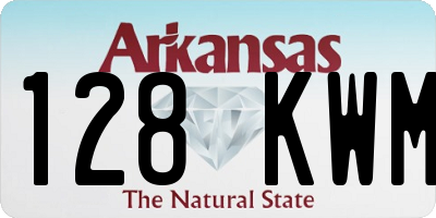 AR license plate 128KWM