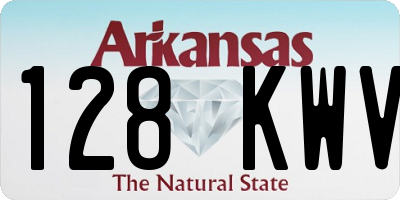 AR license plate 128KWV