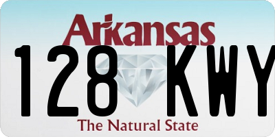 AR license plate 128KWY