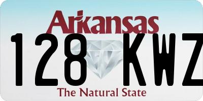 AR license plate 128KWZ