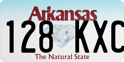 AR license plate 128KXC
