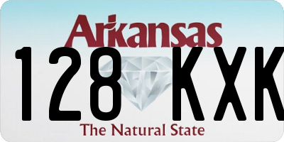 AR license plate 128KXK