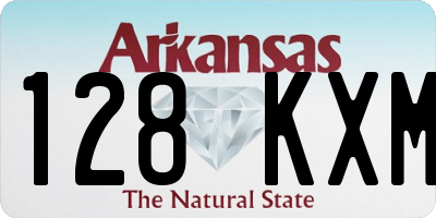 AR license plate 128KXM