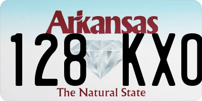 AR license plate 128KXO