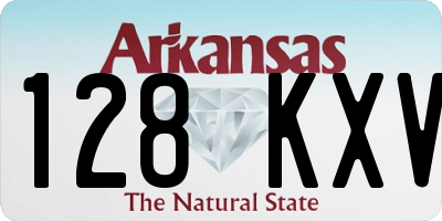 AR license plate 128KXV