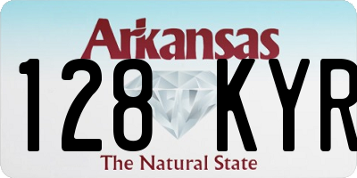 AR license plate 128KYR