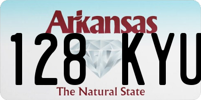 AR license plate 128KYU