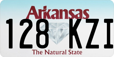 AR license plate 128KZI