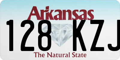 AR license plate 128KZJ