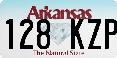 AR license plate 128KZP