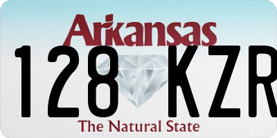 AR license plate 128KZR