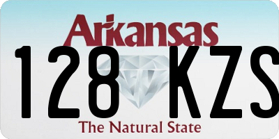 AR license plate 128KZS