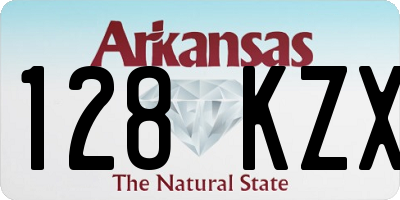 AR license plate 128KZX