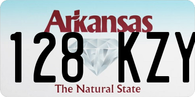 AR license plate 128KZY