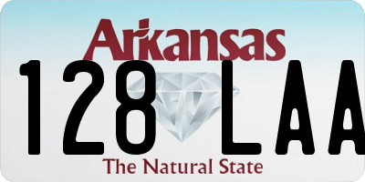 AR license plate 128LAA