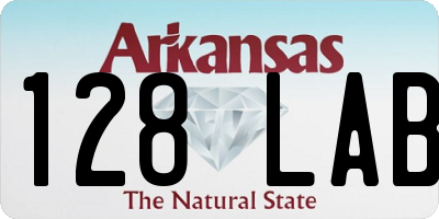 AR license plate 128LAB