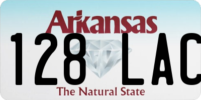 AR license plate 128LAC