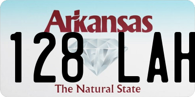 AR license plate 128LAH