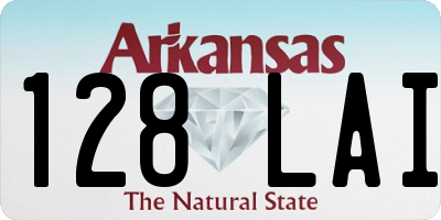 AR license plate 128LAI
