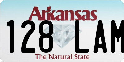 AR license plate 128LAM