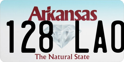 AR license plate 128LAO