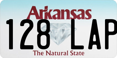 AR license plate 128LAP