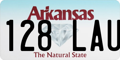 AR license plate 128LAU