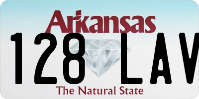 AR license plate 128LAV