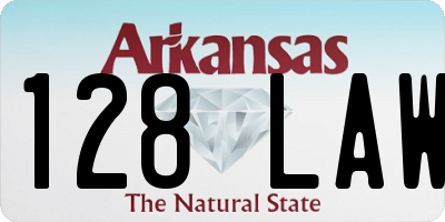 AR license plate 128LAW